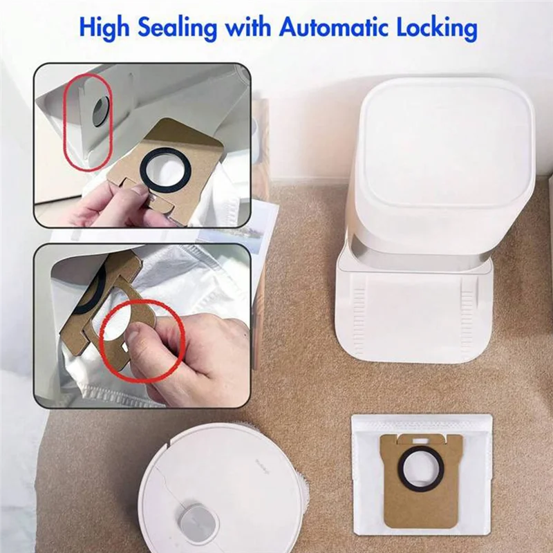 AB43-For Xiaomi لـ X10+ /X20+، X20 Pro/Max، لـ Dreame L20/L10s/L10/L10s Pro/L50 Pro Ultra، L20 Ultra/X40 ملحقات أكياس المكنسة الكهربائية