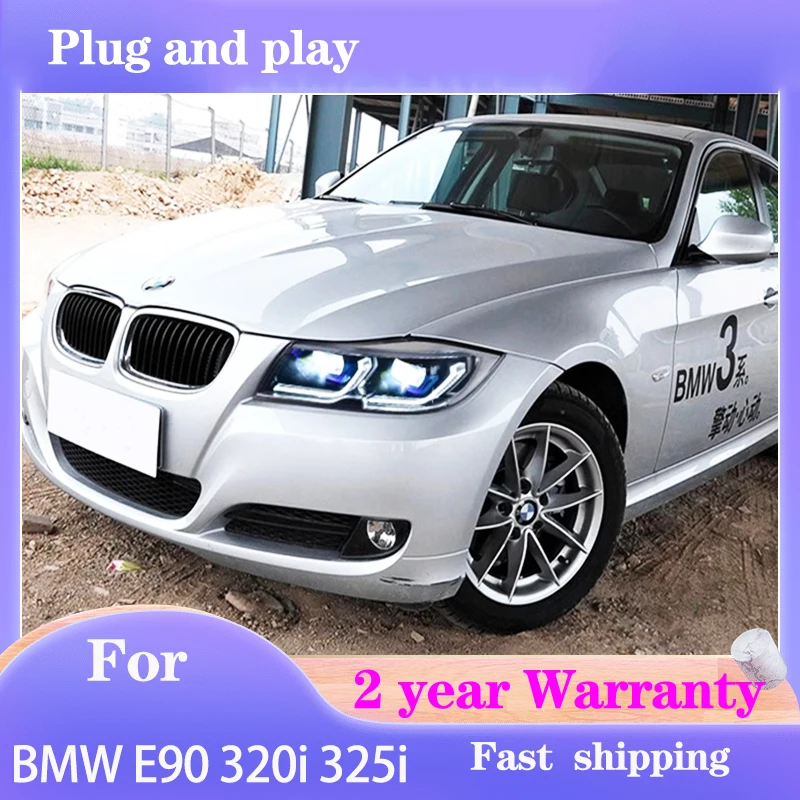 Car Styling for BMW E90 Headlamp 2005-2012 325i Headlights 320i 318i DRL Turn Signal High Beam Projector Lens