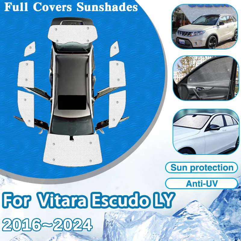 

For Suzuki Vitara Escudo LY MK4 2015~2024 2016 2017 2018 Full Car Sunshade Front Parasol Car Window Visor Cover Auto Accessories