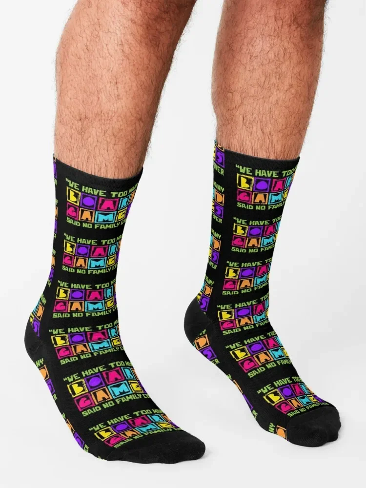 Chaussettes de jeux de société drôles pour hommes et femmes, bas, jeux de société, cadeau de famille, Crossfit, mignon