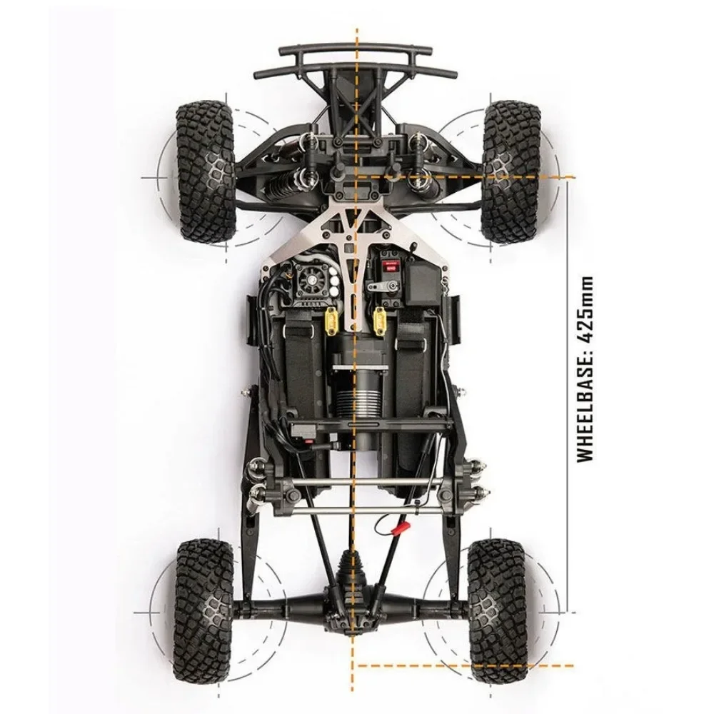 YK4073 V2 TB7 1/7 Scale RC Desert Truck 6S Brushless 4WD RTR Electric Off-Road Short Course Truck Toys