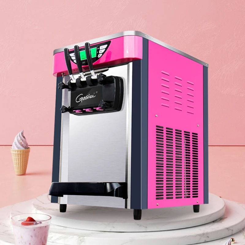 2024New Commercial Ice Cream Maker 21-26L / H Yield 2000W Countertop Soft Serve Machine LCD Panel Ice Cream Machine