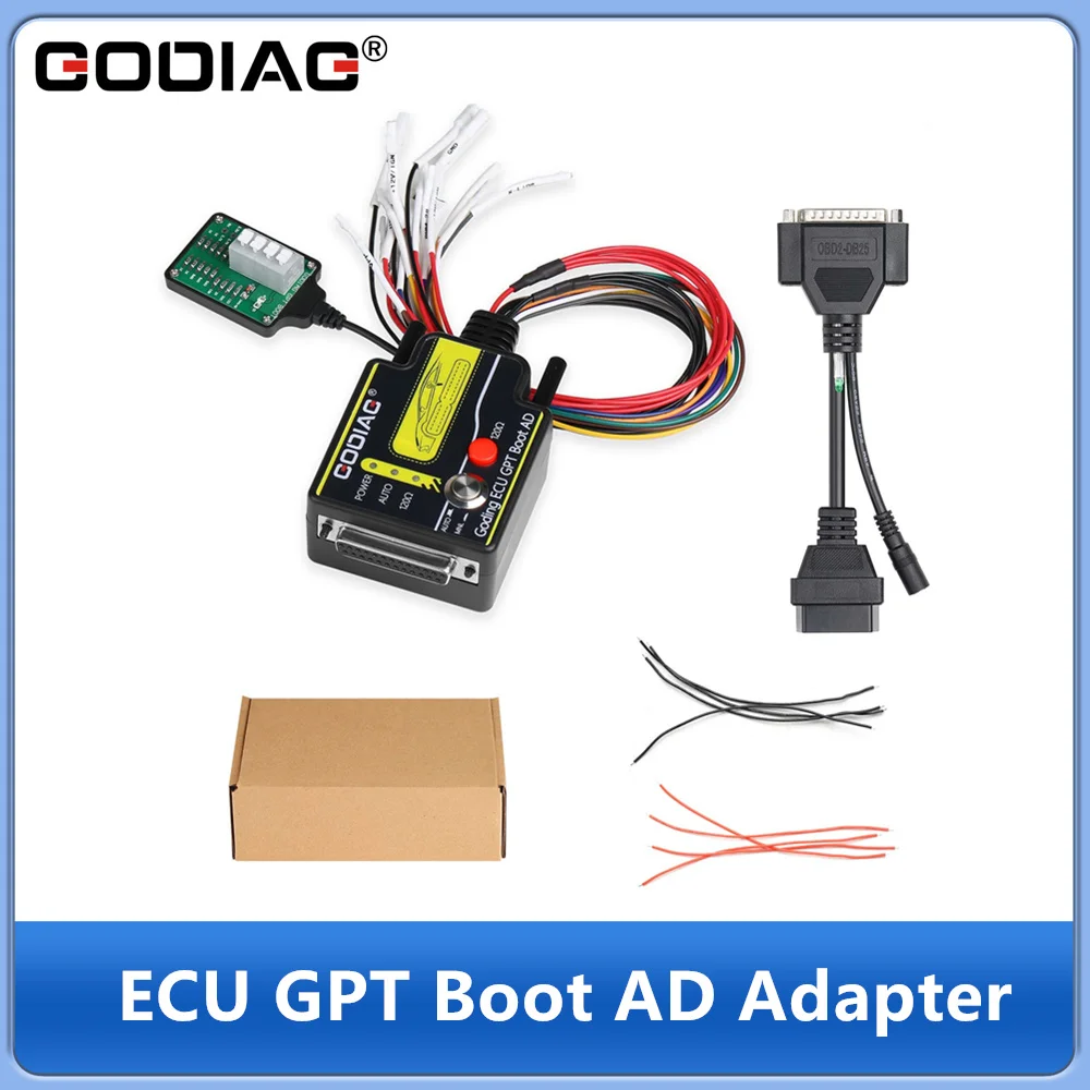GODIAG ECU GPT Boot OBD2 ECU Diagnose Read & Write Adapter Work with Openport GT100 J2534 Standard OBD2 Protocol