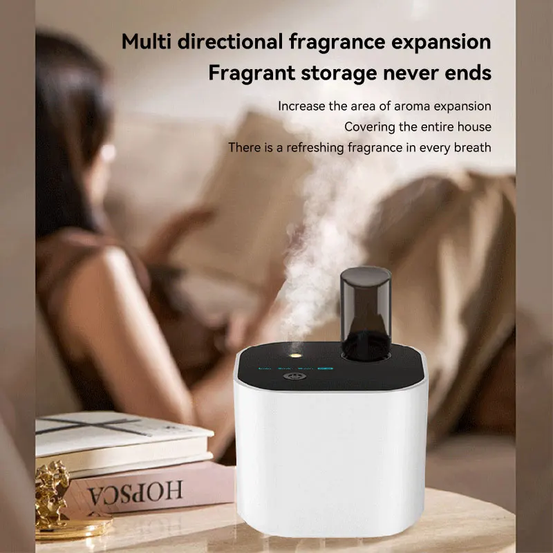 Przenośny inteligentny dyfuzor olejków eterycznych bez użycia wody, ładowalny, 2000 mAh, odświeżacz powietrza do samochodu z 100 ml oleju.