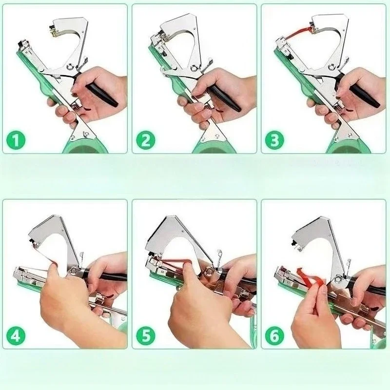 1Pc Branch Tying Machine for Grapes Tomatoes Cucumbers and Eggplants Vine Binder Grass Cutter Manual Knotting Machine for Plants