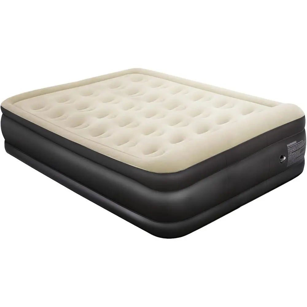 

Надувной матрас Queen Air с встроенным насосом, высота 18 дюймов, герметичный и без запаха, выдерживает до 650 фунтов, для кемпинга, домашнего использования, GTS, Por