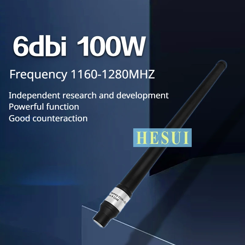 

Anti-lora 433MHz 915/1.2/1.5G/2.4G/5.2G/5.8G high-gain FRP antenna