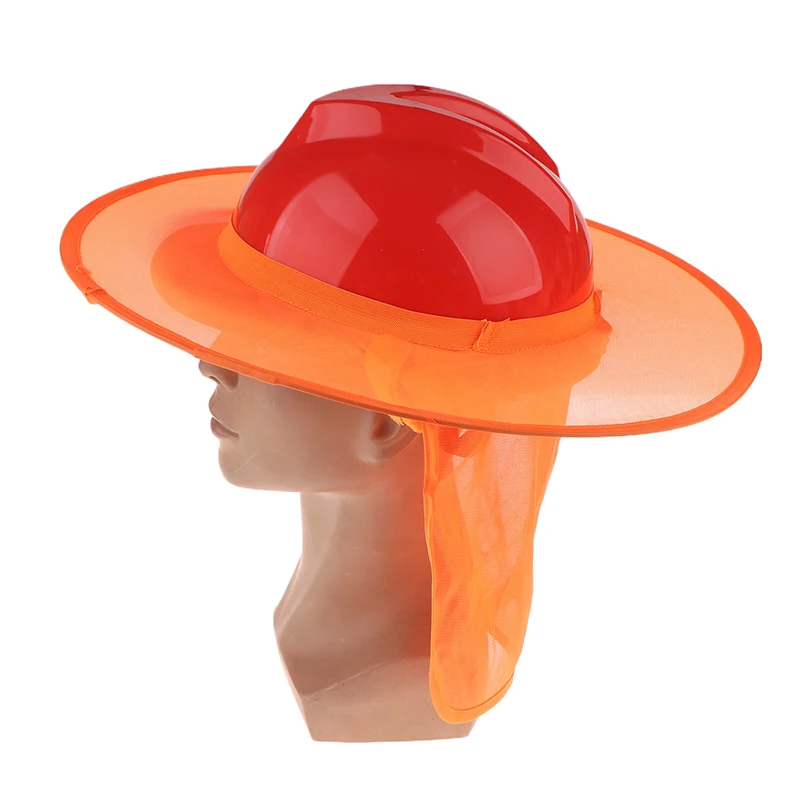 1 조각 헬멧 태양 그늘 키트 건설 안전 반사 하드 모자 목 방패 여름 태양 보호 태양 화상 방지