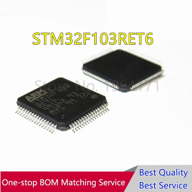 5PCS STM32F103RET6 STM32F103 LQFP64 NEW