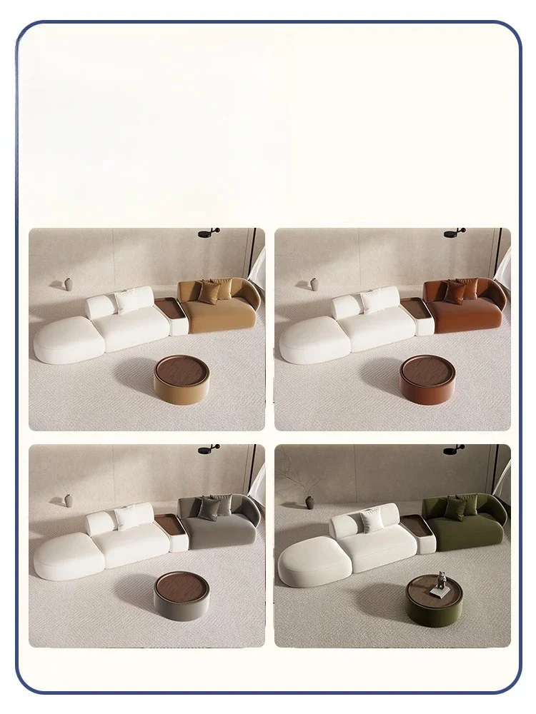 Special-shaped sofa small apartment light luxury modern beauty salon office rest area reception creative sofa