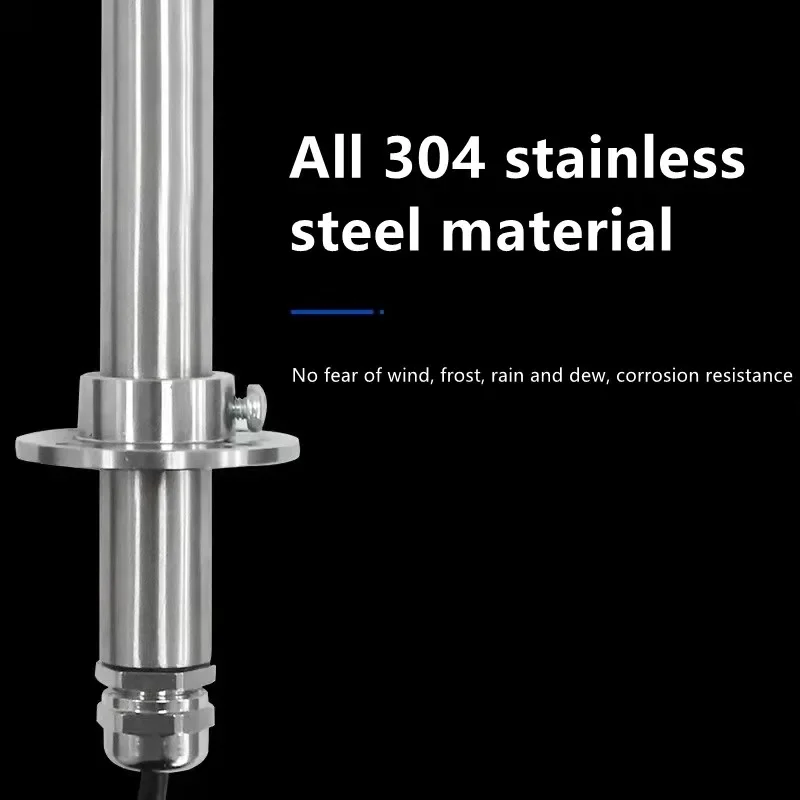 HONDETECH LONG ROD DIGITAL RS485 MODBUS TTL 4-20 MA 0-5V 0-10V MICRÓFONO DECIBELO DE AÇO INOXIDÁVEL SENSOR DE RUÍDO