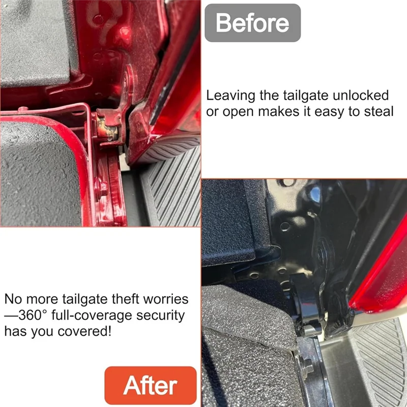 

Tailgate Anti-Theft Lock For Ford F150 F250 F350 Ranger Tacoma Silverado Ram 1500 Tailgate Protection Locks