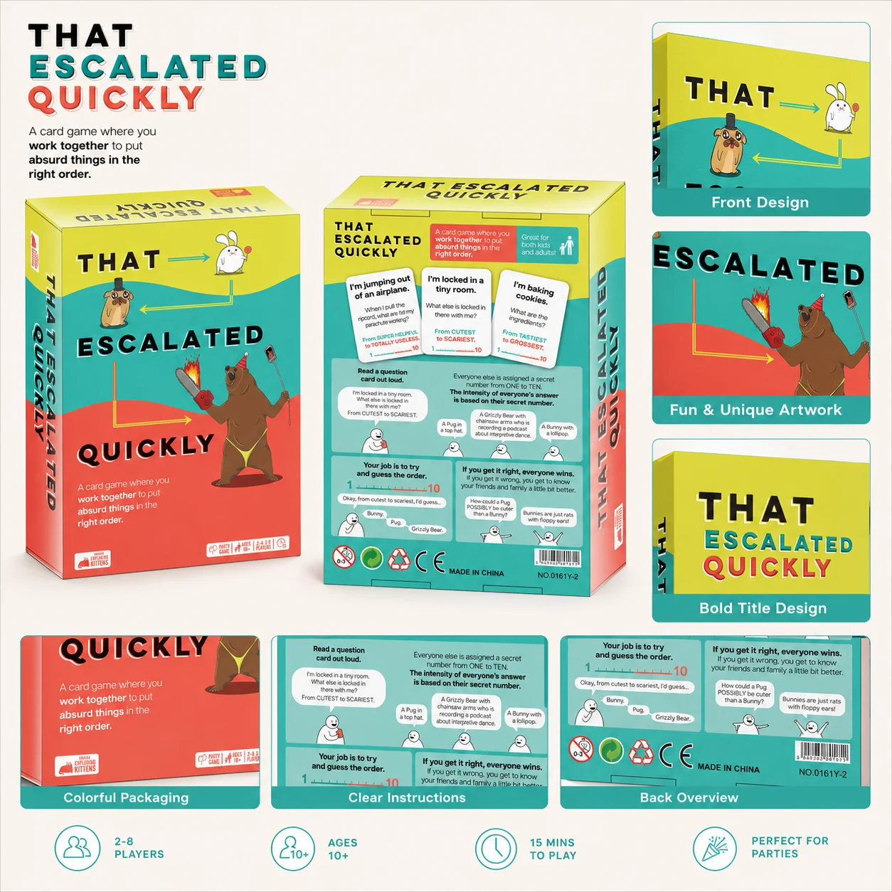 Jeu de cartes That Escalated Q - Quick Games Party avis et prix