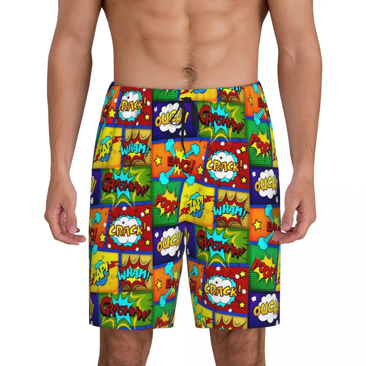 

Custom Print Superhero Cartoon Anime Movie Pajama Shorts Men's Sleepwear Bottoms Sleep Short Pjs with Pockets