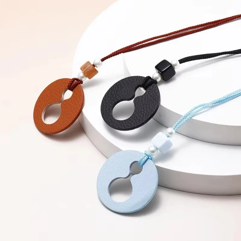 

New Adjustable Eyeglasses Rope Hanging Multi Functional Sunglasses Clip PU Leather Neck Cord Eyeglasses Lanyard Women Men