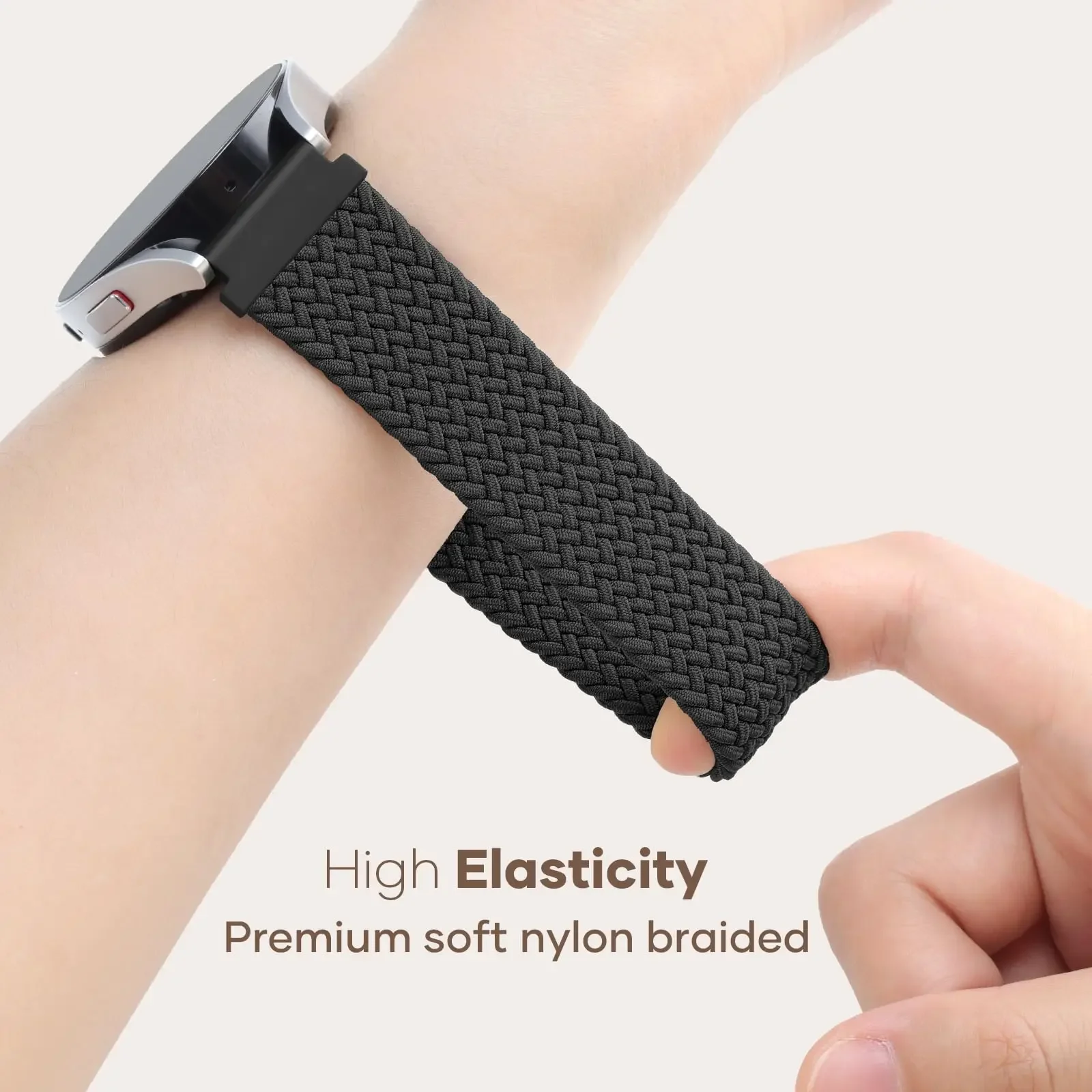 20mm 22mm Straps for Samsung Galaxy watch 4/5/6/7/6 classic braided solo loop bracelet correa Huawei GT 4/5/6/Pro/Runner 2 Band