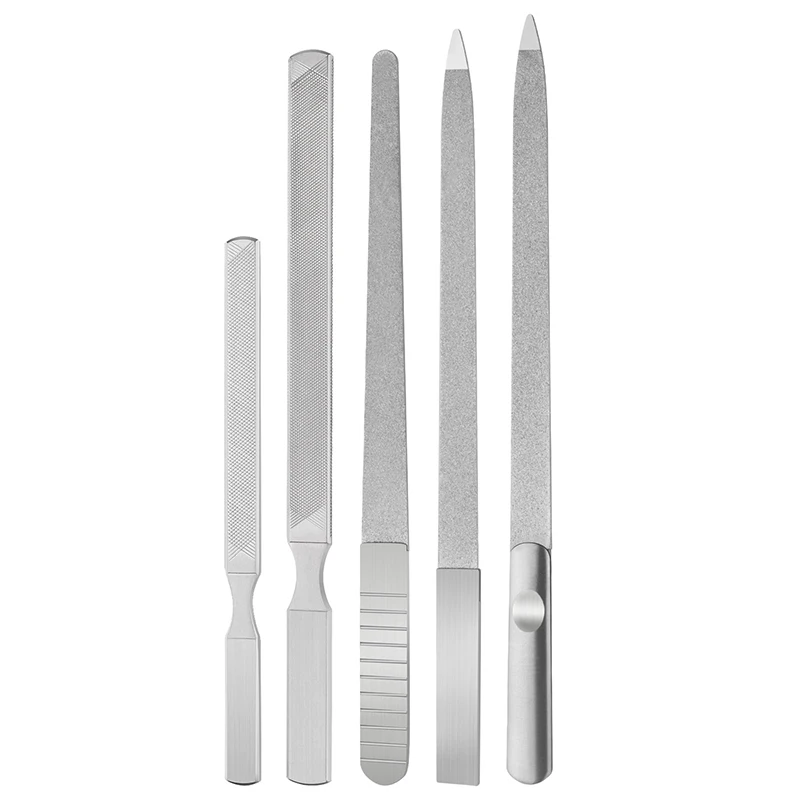 Lime à ongles professionnelle en acier inoxydable, bloc de polissage, ponçage pour lime à ongles, fournitures de manucure, dissolvant de Gel, outil pour cuticules