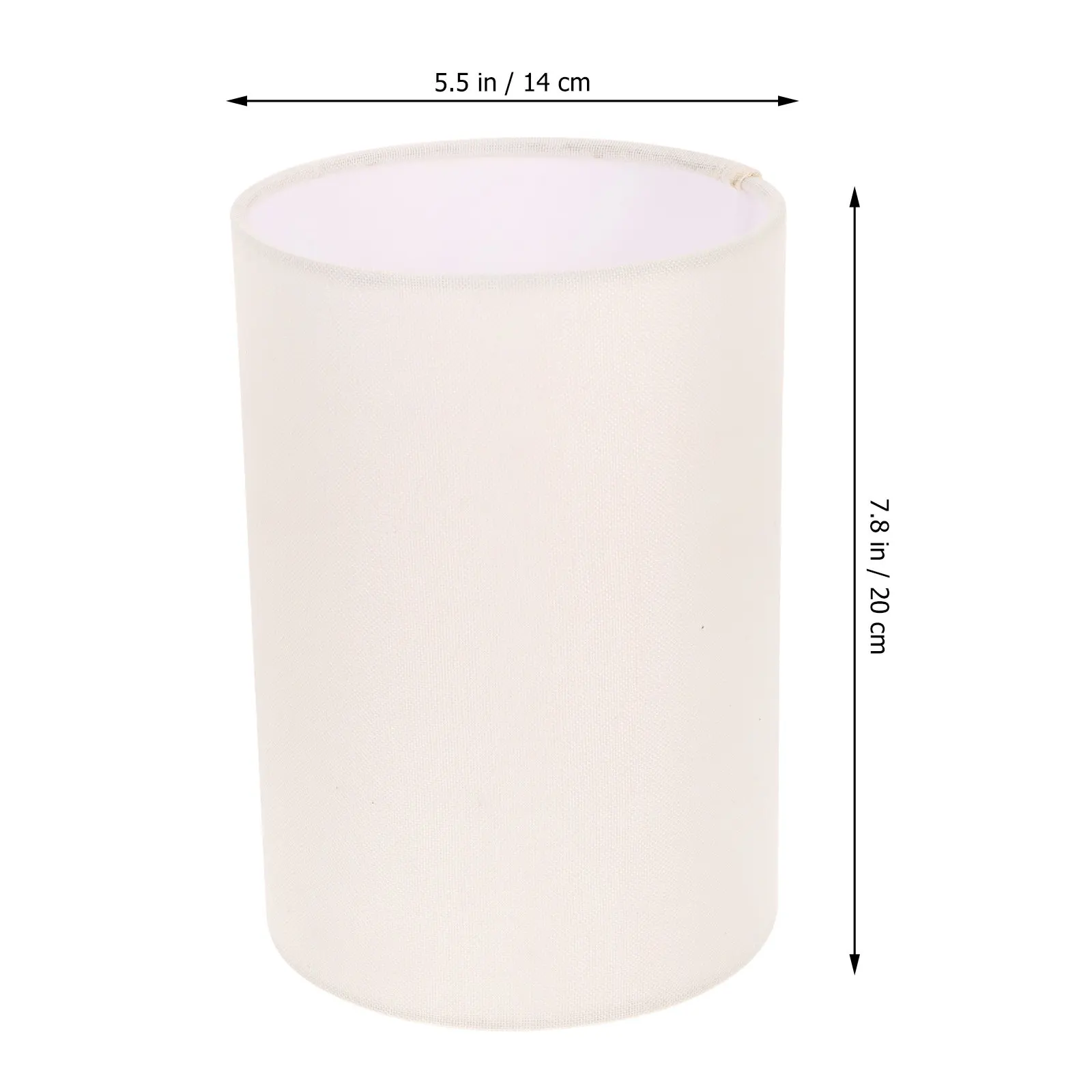 2pcs Round Linen Lampshade for Ceiling Pendant Table Floor Lamp – Modern Decorative Light Cover