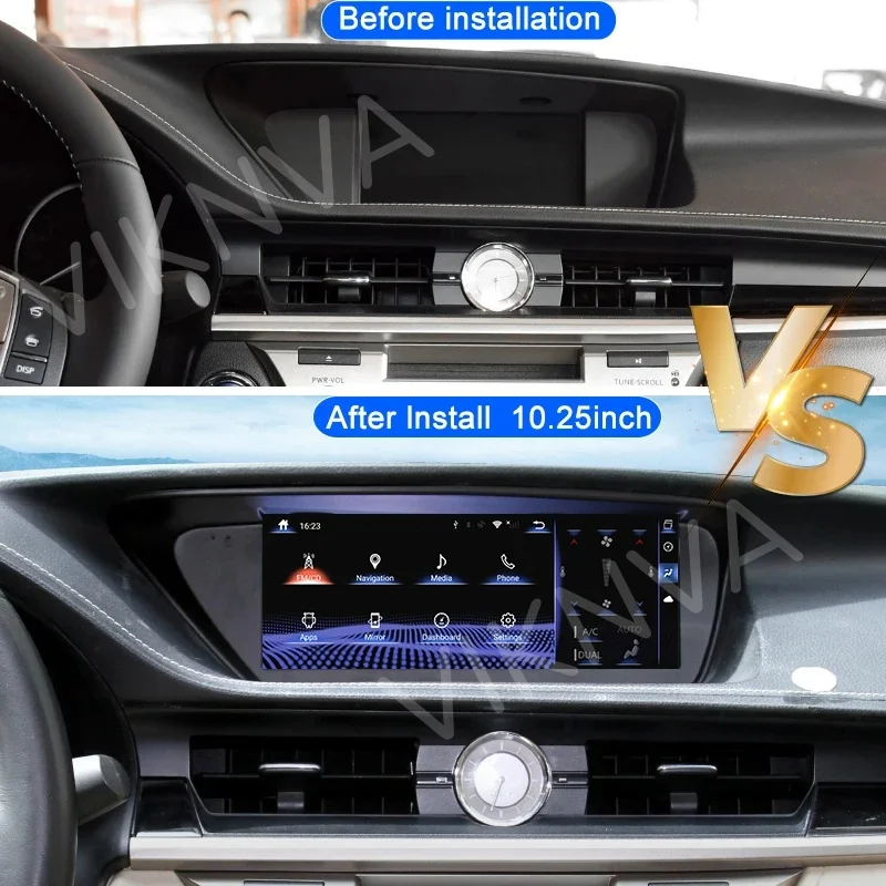 10.25inch Android For Lexus ES ES200 ES250 ES350 ES300H 2013-2017 Car Radio Multimedia Player Carplay GPS 4G WIFI Stereo