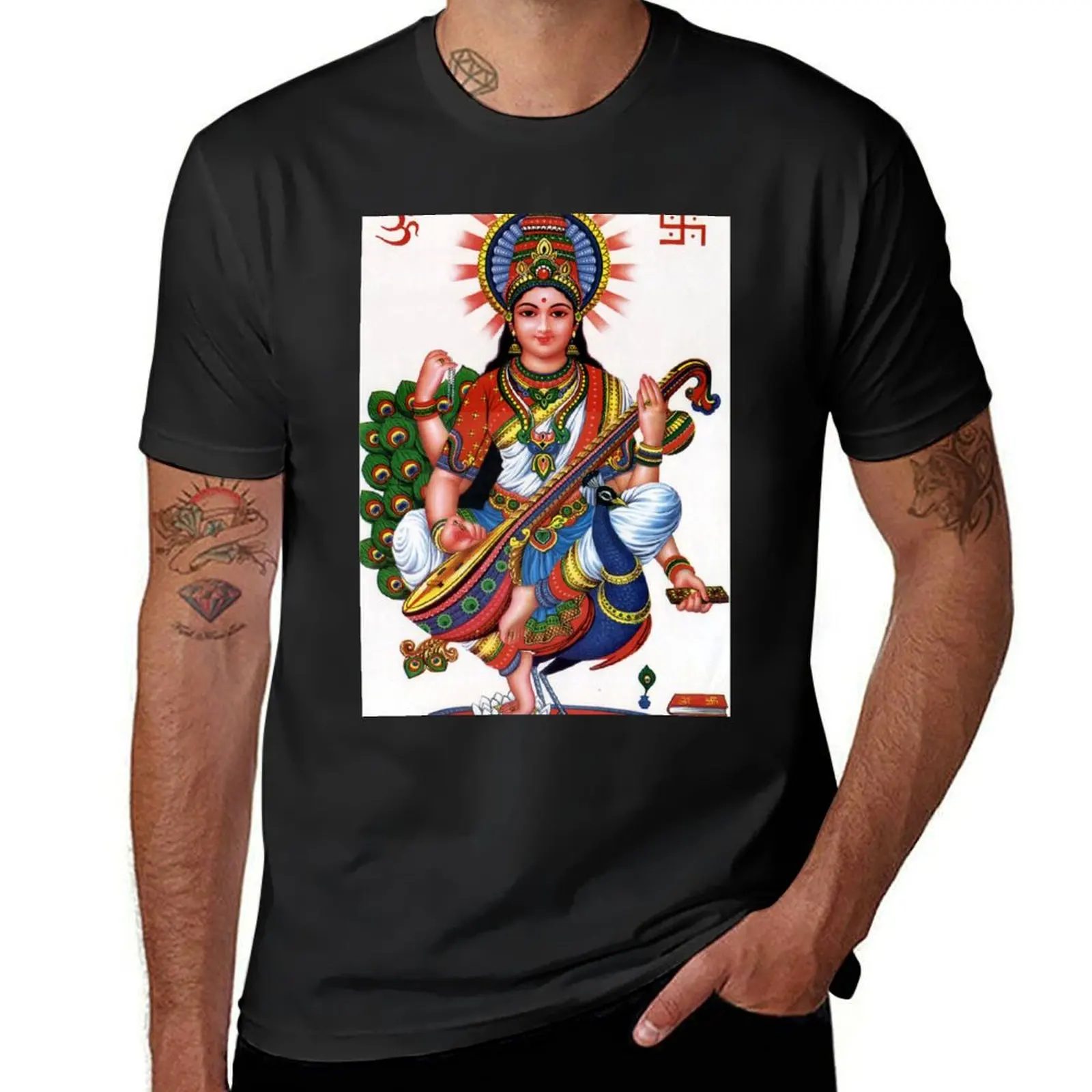 Saraswati T-Shirt tees blanks men workout shirt