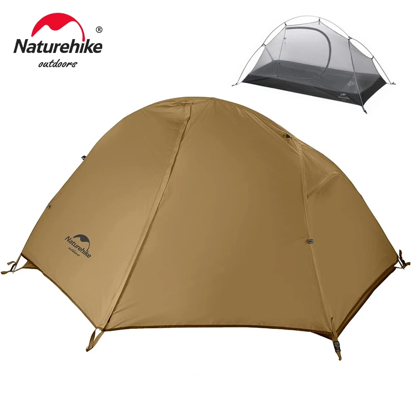 Naturehike Cycling Tent 1 Person Ultralight Backpacking Tent Double Layer Fishing Beach Tent Outdoor Travel Hiking Camping Tent