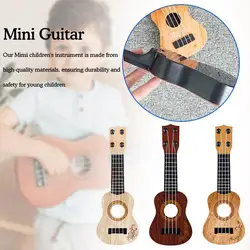 Mini Guitar Musical Instrument Simulation Ukri Mini Four Strings Can Be Played For Early Learn S4J8