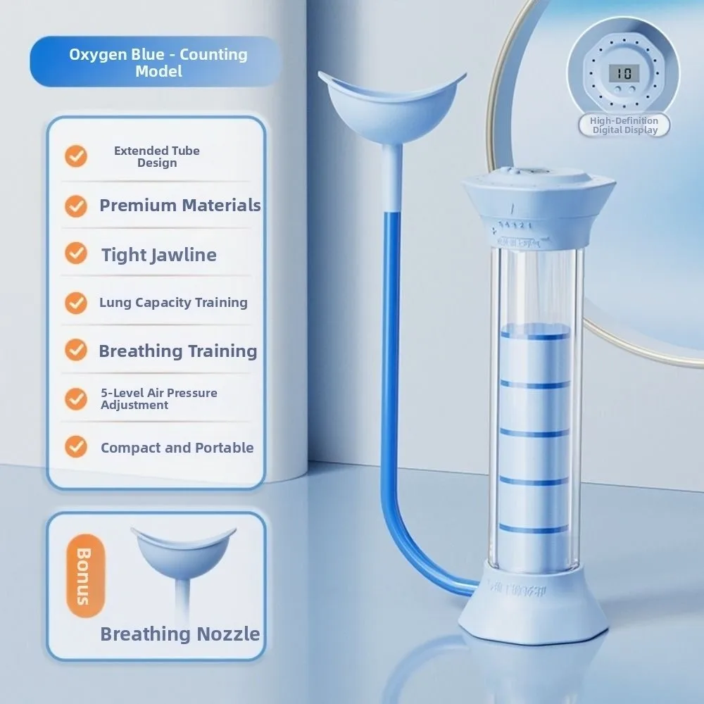 قابل للتعديل المقاومة التنفس الدمبل المدرب التنفس العميق العملي الرئة قدرة المتوسع مع تصميم مريح عداد #4