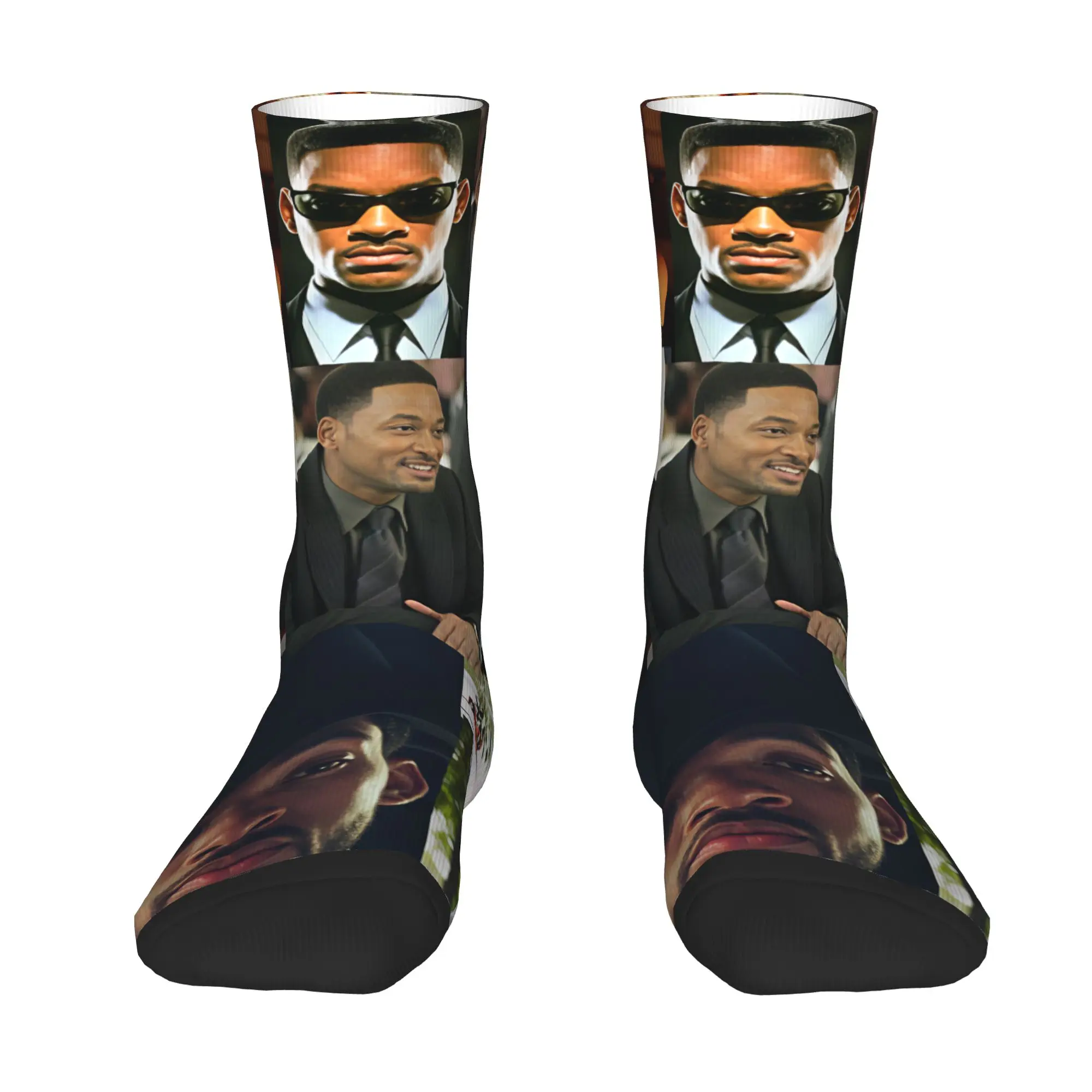 Rapper W-Wills S-Smiths Men Women Crew Socks Unisex Cute  Spring Summer Autumn Winter Dress Socks