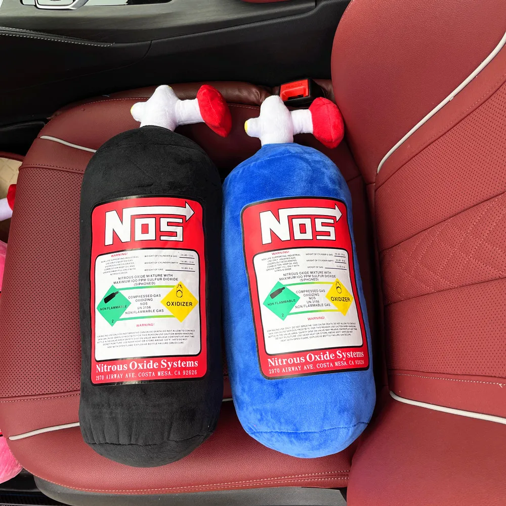 New car neck pillow, driver's headrest, front passenger seat, brand new bottle pillow, car decoration velvet pillow