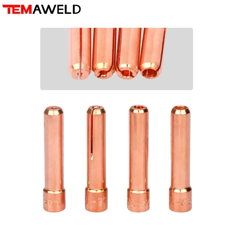 10/20Pcs Stubby TIG Collet 1.0mm 1.6mm 2.4mm 3.2mm 10N22S 10N23S 10N24S 10N25S for TIG Welding WP17 WP18 WP26 Torch Accessories