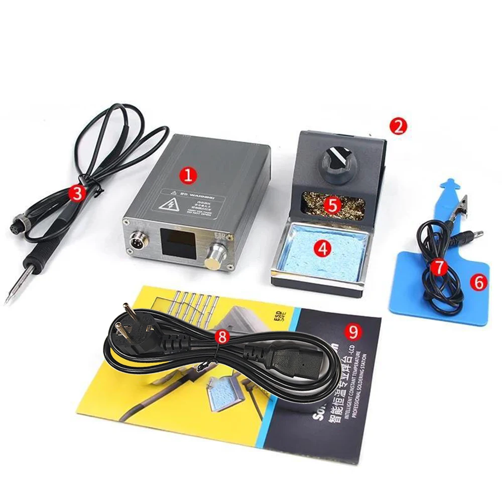 OSS T12-X Plus Soldering Station Digital Welding Equipment Solder Machine with T12 Tips for Electronic Phone PCB Repair Tools - Image 6