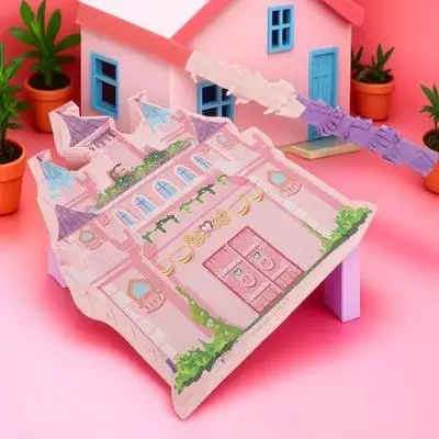 1 مجموعة 1 مجموعة القلعة بيناتا معلقة الطرف الديكور لعيد ميلاد الزفاف عيد ميلاد الحلوى بيناتا الاحتفال حامل ألعاب الحلوى #6