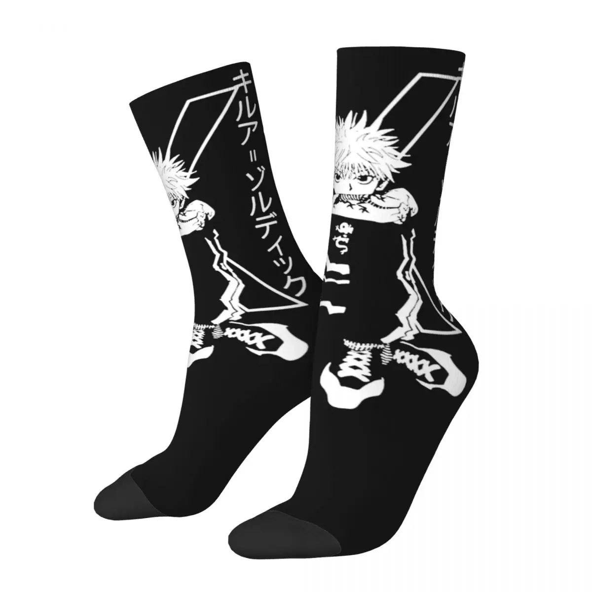 Winter Warm Casual Women Men Kill-ua Zo-ldyck Anime Hunter X Hunter Socks Sweat Absorbing Basketball Socks