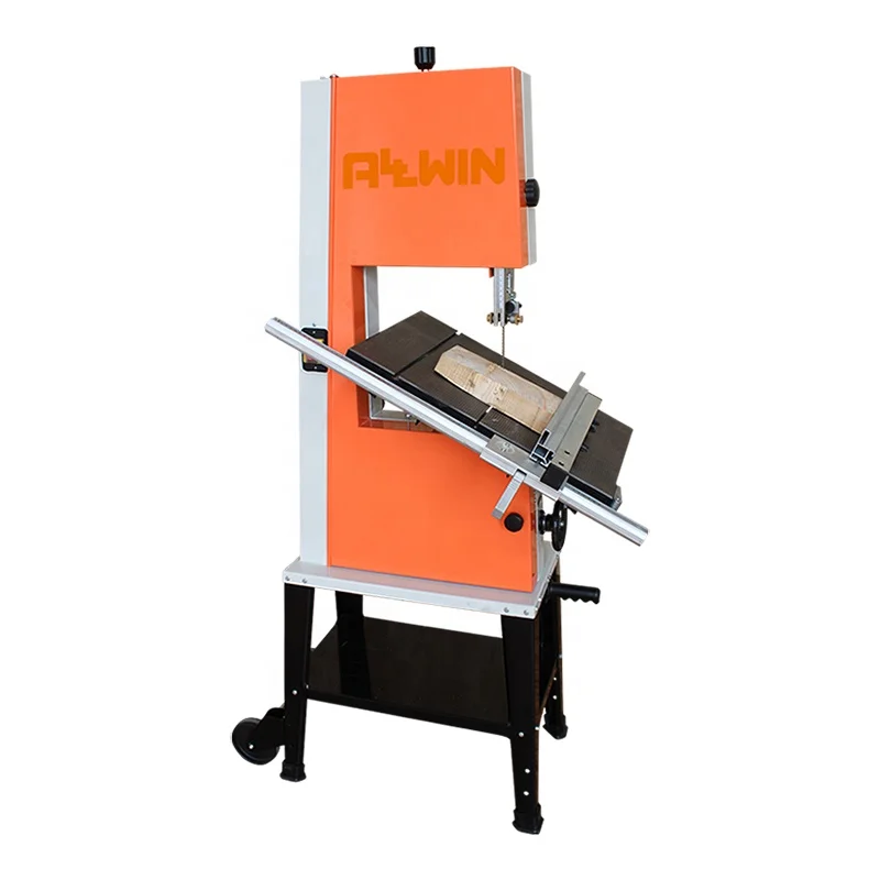 Two Speed 15 Inch Orange Bandsaw Adjustable Cast Iron Table Band Saw With Stand