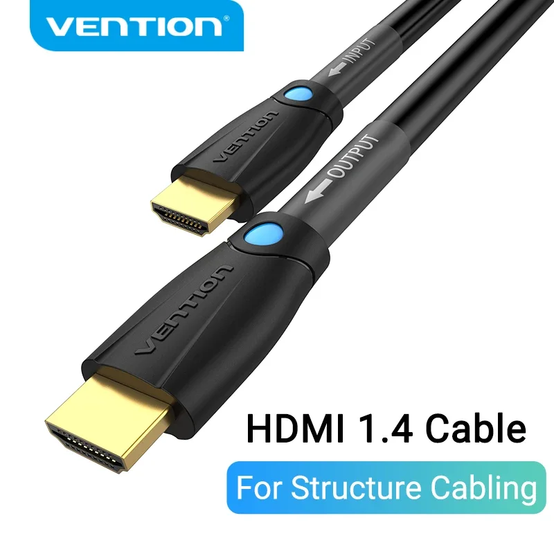 Vention Cable HDMI 4K/30Hz 1080P/60Hz Cable HDMI para Cable de estructura Línea de ingeniería para proyector PS3/4 HDTV Cable HDMI 1,4