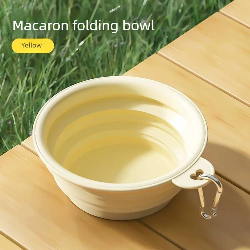 Portable Folding Silicone Pet Water Bowl Outdoor Travel Food Dish Lightweight Design for Puppy Kitten Feeding Drinking Gadget view 2