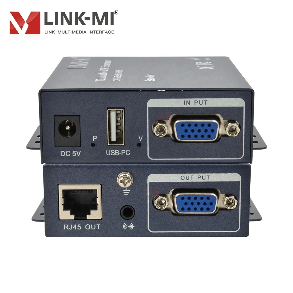 

All-in-One IP KVM Extender 200m, 1080P HDMI with USB Audio Over Cat5e/6 Network Cable, for Control Room & Digital Signage
