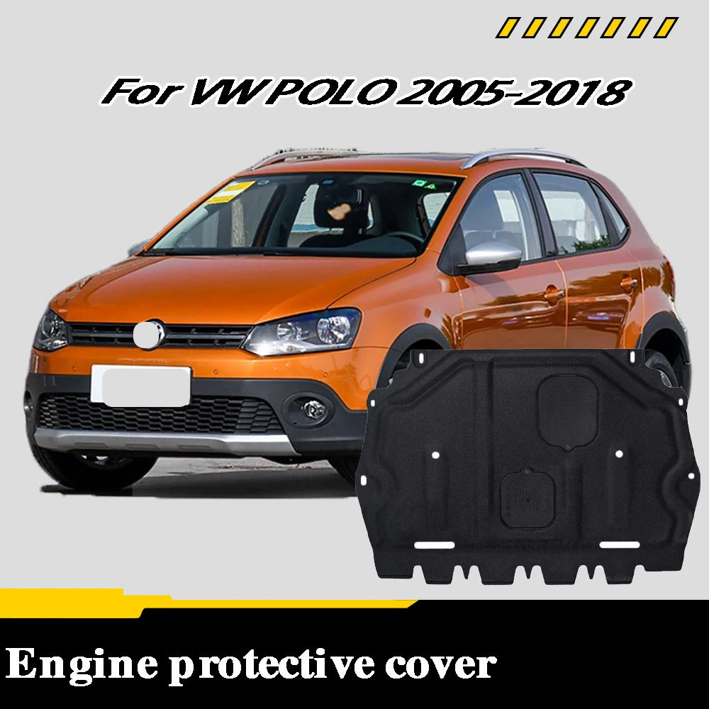 폭스바겐 폴로 2005-2018용 프론트 언더 엔진 커버 가드 플레이트 스키드 플레이트 자동차 엔진 보호 패널 머드가드