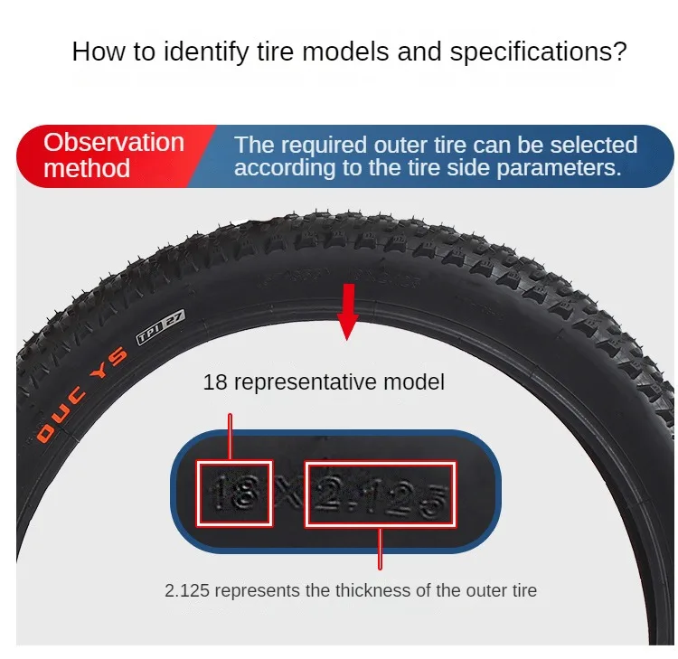 Children's Bicycle Outer Tire Mountain Bike Special Tire Children's Bicycle Tire 18*2.125 18*2.35