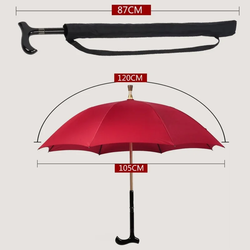 Hoge Kwaliteit Afneembare Zelfverdediging Klimmen Legering Parasol Glasvezel Anti-Slippen Kruk Outdoor Zelfverdediging Paraplu Gear