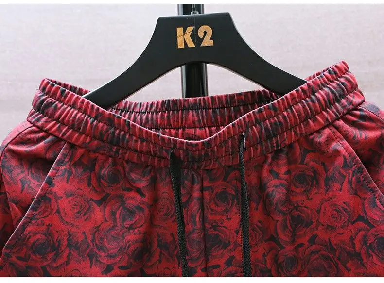 High-end Chinese Summer Shorts New Pants National Trendy Beach Pants Thin Men's Casual Loose