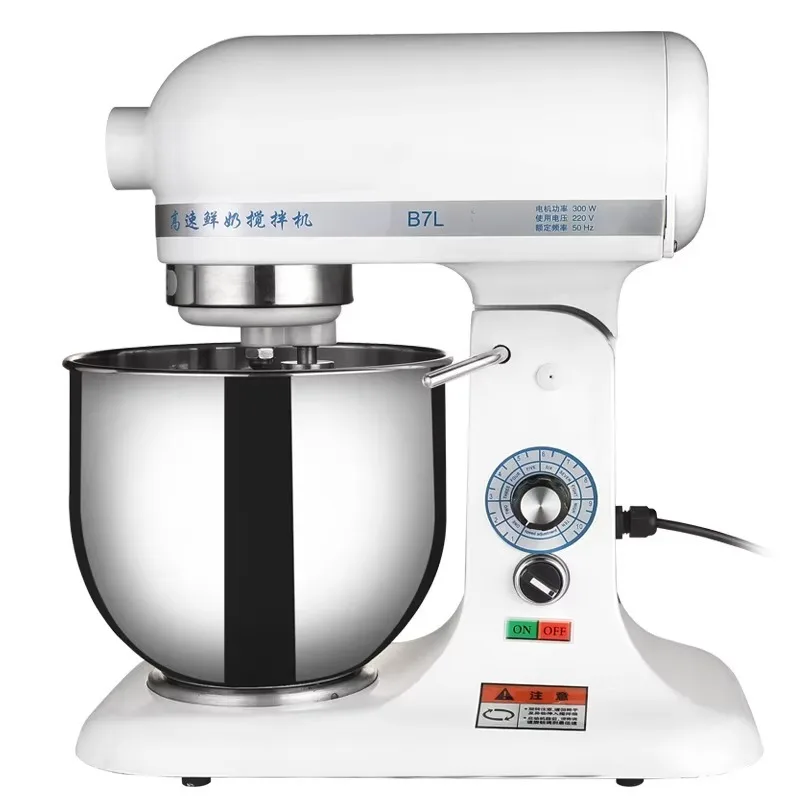 5L/7L 12-Speed Electric Kitchen Stand Mixer 320W Stainless Steel Food Mixer for Dough Kneading & Cream Whipping
