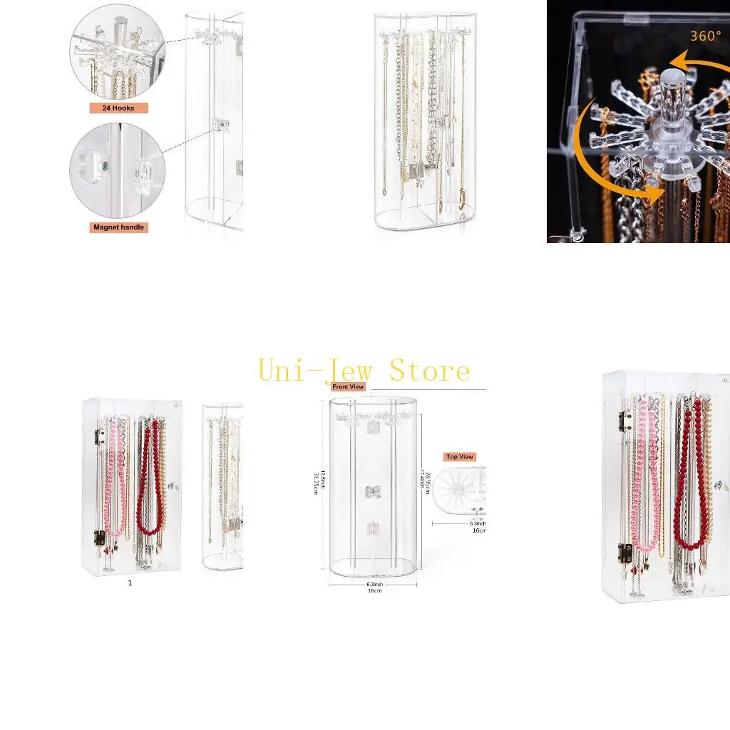 

40GB 2 Jewelry Box Jewelry Store Displaying Acrylic Jewelry for Case Clear Insi