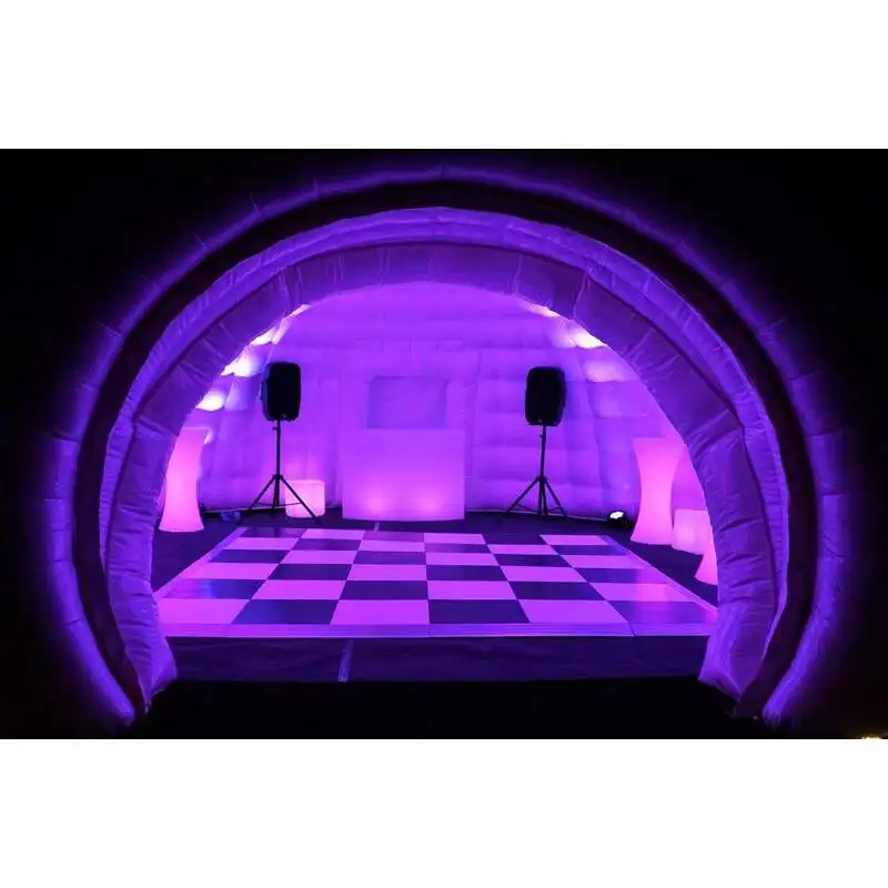 

Beautiful Giant Inflatable Dome Tent Rental, Inflatble Igloo Party Tent With LED Lights