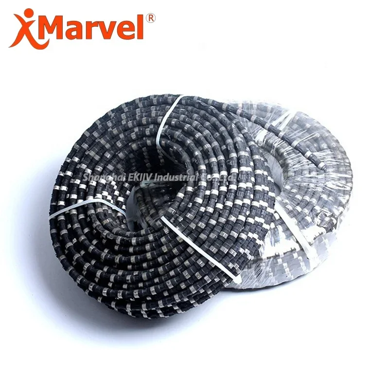 Diamond bead Stone cutting precision Granite Stone Multi Cutting Diamond Wire Saw Diameter 11.5mm