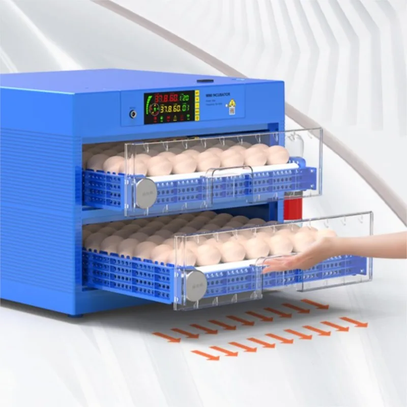 132 Eggs Incubator Digita Mini Automatie Incubatores Fully Automatic Farm Hatching Machine Chicken Goose Pigeon Hatchery Brooder