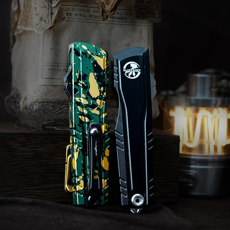 

Микро-нож Luminary D/E/OTF Surefire Stiletto Pro II с клинком D2, карманный нож для активного отдыха, портативный EDC-инструмент из алюминия T6061 с ЧПУ