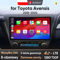 Junsun Android 14 Car Radio For Toyota Avensis 2018 2019 2020 Wireless Carplay Auto Radio Multimedia Player 4G Wifi GPS DSP 2din