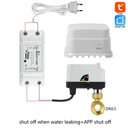 1Pcs Wireless Water Leakage Alarm Detector Tuya Apps Notification 2.4G WiFi Liquid Leaking Sensor Security Home Ware House