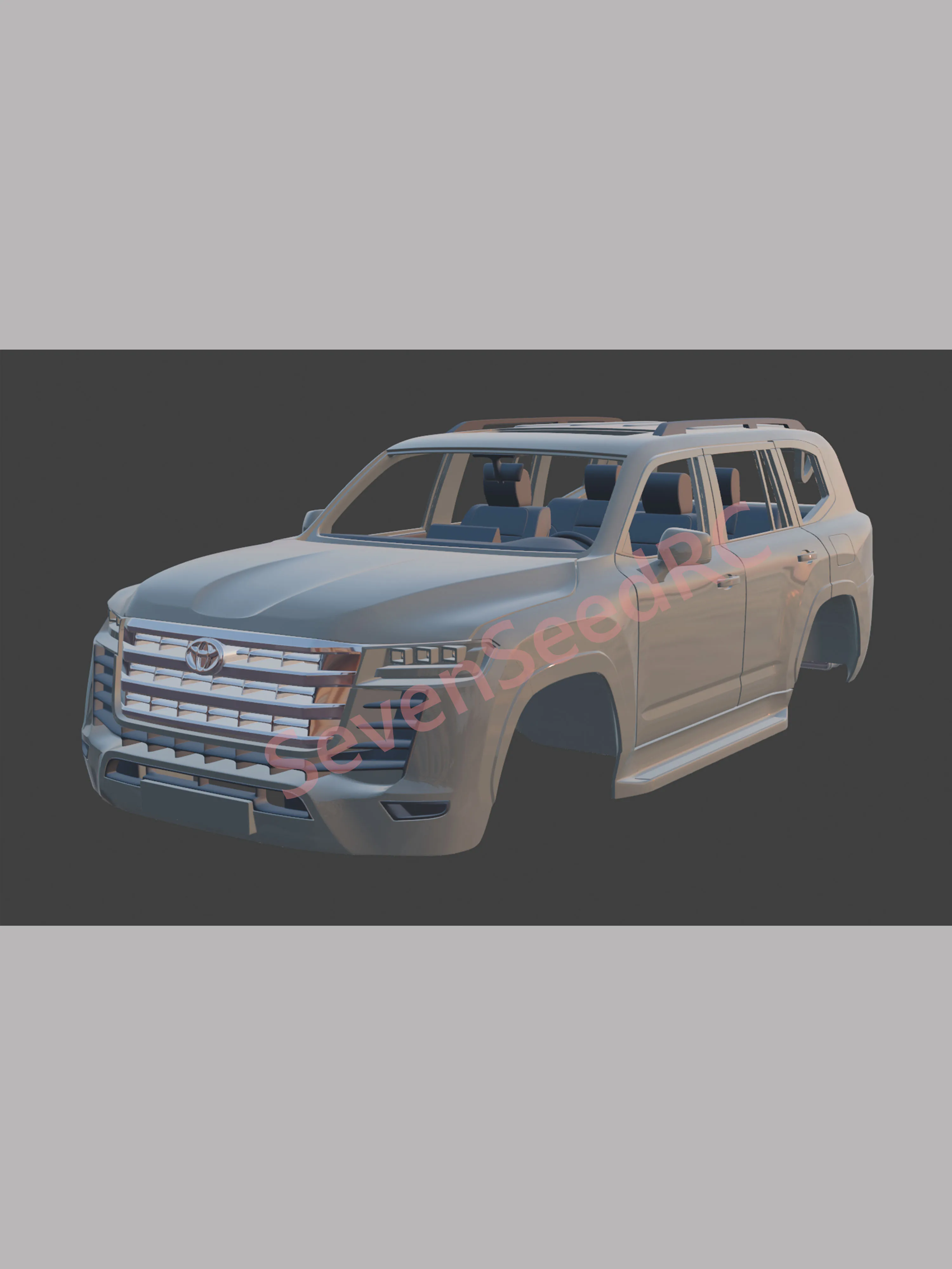 

Комплект кузова радиоуправляемого автомобиля с 3D принтом Toyota Land Cruiser 300 для 313/324 WHEELBASE SCX10 TRX4 NT4 JT44 RGT